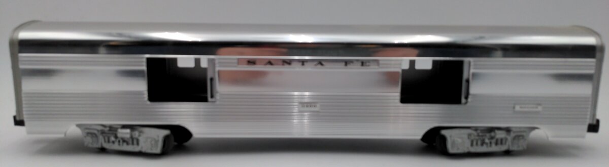Lionel 6-19109 O Gauge Santa Fe Aluminum Baggage Car #3400 EX/Box