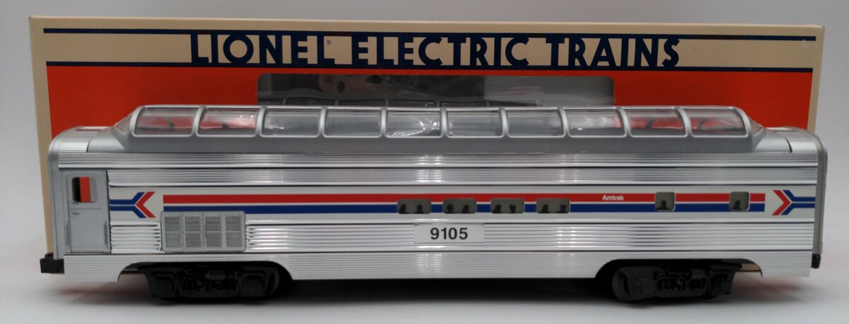 Lionel 6-19105 O Gauge Amtrak Full Vista Dome Car #9105 EX/Box