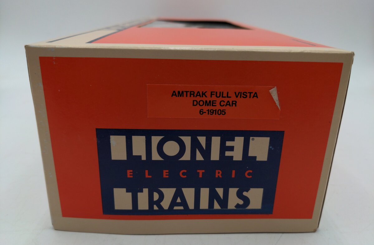 Lionel 6-19105 O Gauge Amtrak Full Vista Dome Car #9105 EX/Box