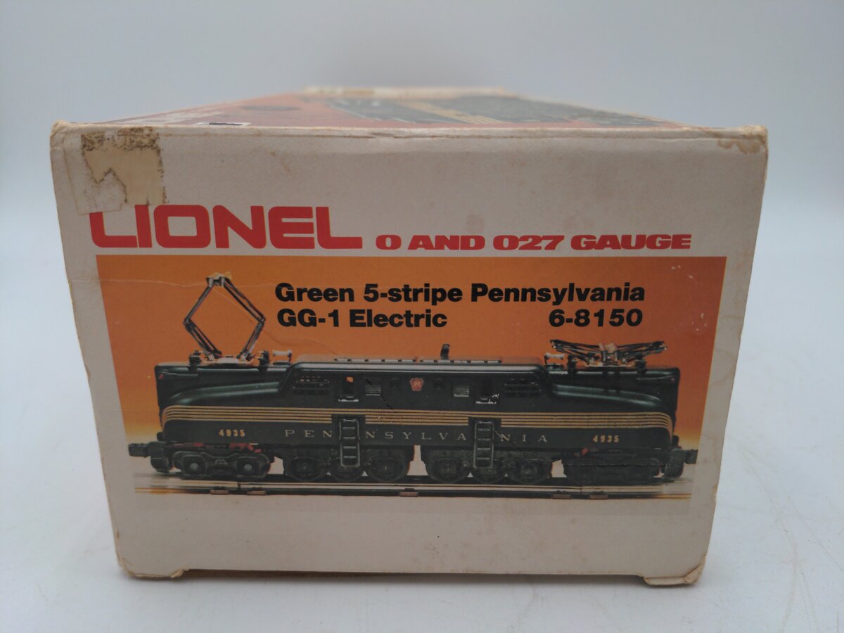 Lionel 6-8150 O Gauge Pennsylvania Green GG-1 Electric Locomotive EX/Box