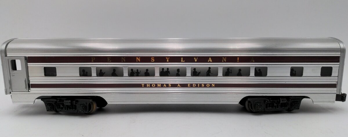 Lionel 6-9575 O Gauge Pennsylvania "Thomas A. Edison" Aluminum Passenger Car EX/Box