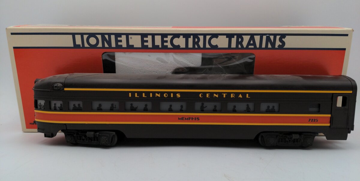 Lionel 6-7225 O Gauge Illinois Central "Memphis" Observation Car #7225 EX/Box