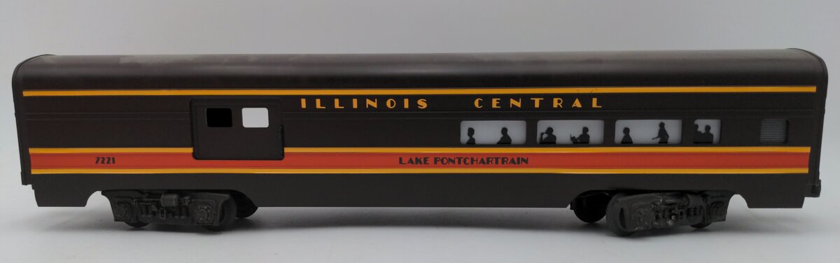Lionel 6-7221 O Gauge Illinois Central Lake Ponchartrain Combine Passenger Car EX/Box