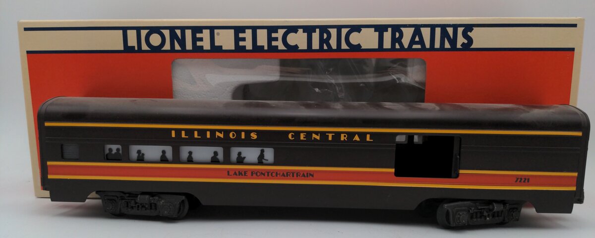 Lionel 6-7221 O Gauge Illinois Central Lake Ponchartrain Combine Passenger Car EX/Box