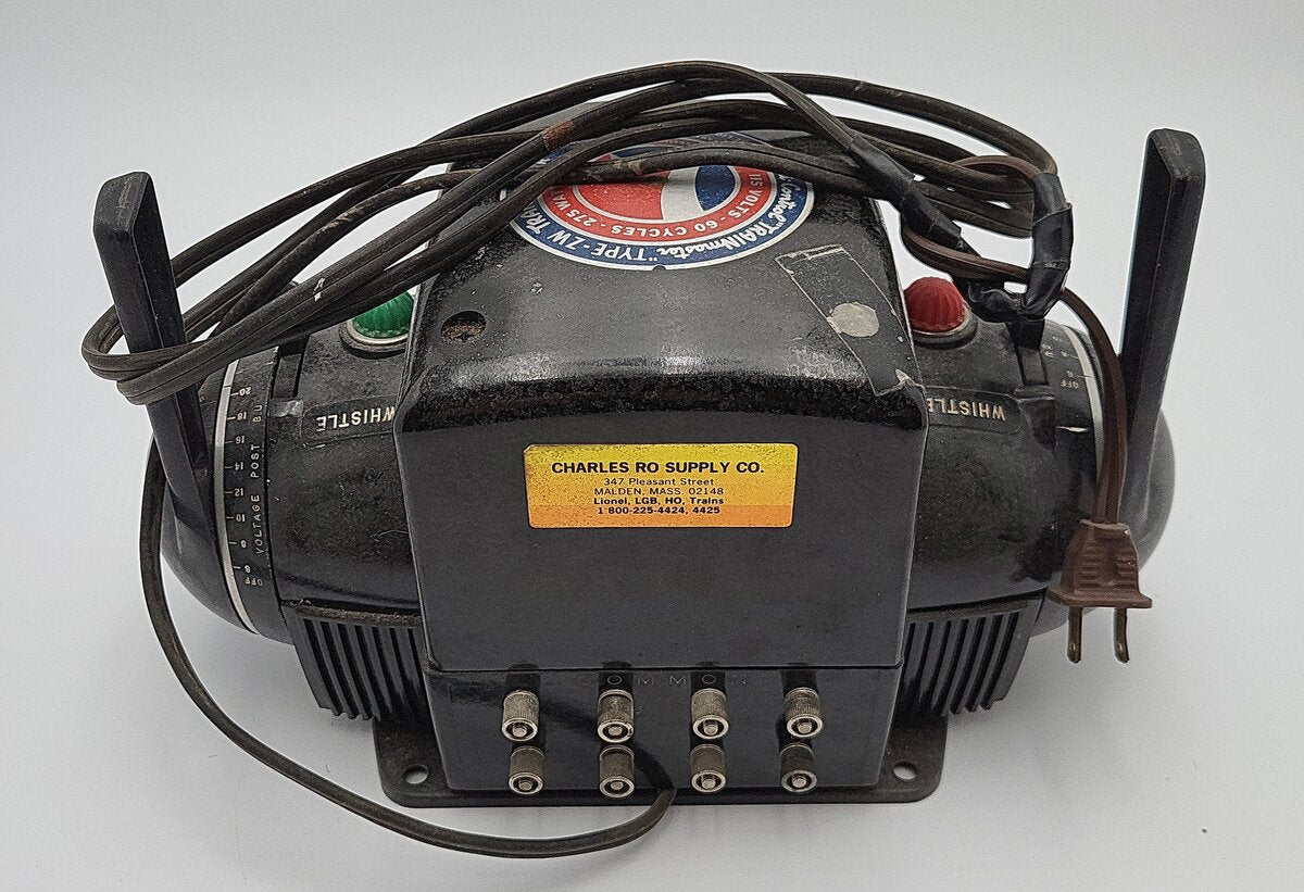 Lionel ZW O Gauge Vintage Trainmaster 275 Watt Transformer with Whistle VG