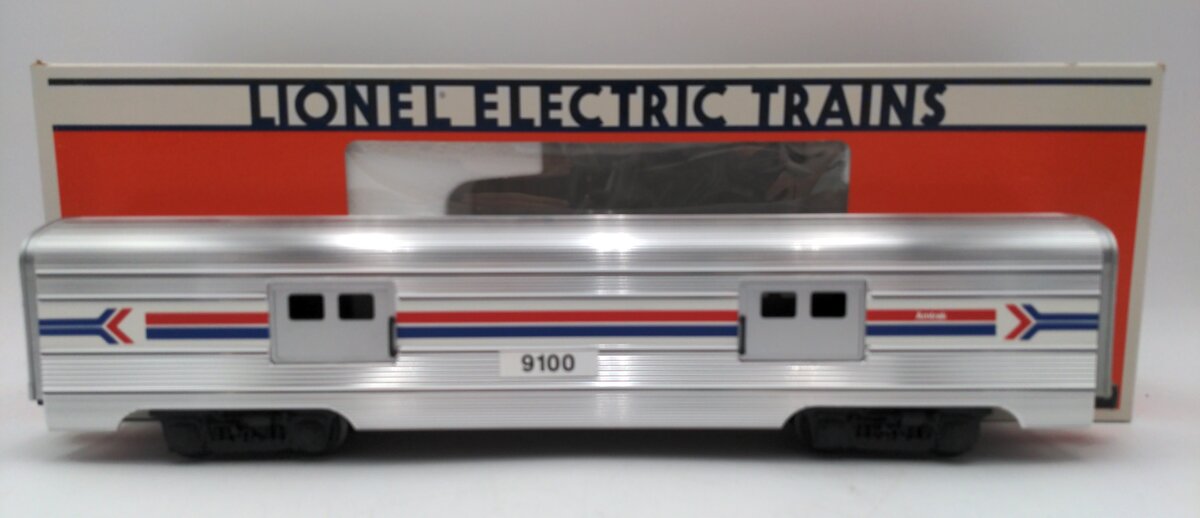 Lionel 6-19100 O Gauge Amtrak Aluminum Baggage Passenger Car #9100 EX/Box
