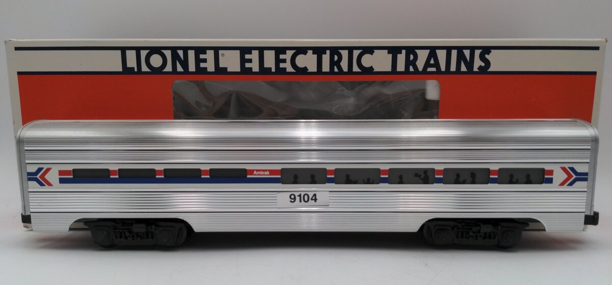 Lionel 6-19104 O Gauge Amtrak Aluminum Dining Passenger Car #9104 EX/Box