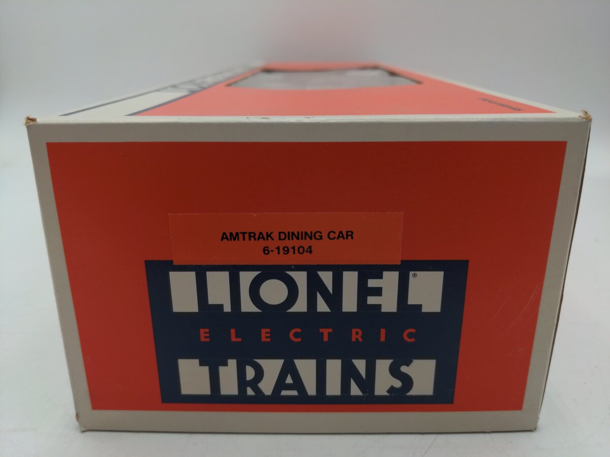 Lionel 6-19104 O Gauge Amtrak Aluminum Dining Passenger Car #9104 EX/Box
