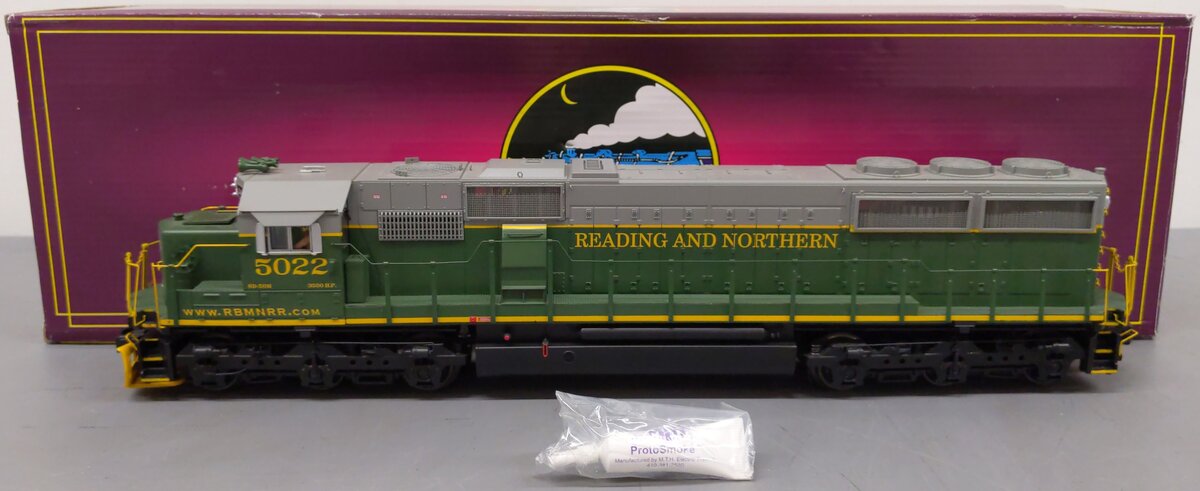 MTH 20-20182-1 Reading & Northern SD50 Diesel Engine w/ PS3 #5022 EX/Box