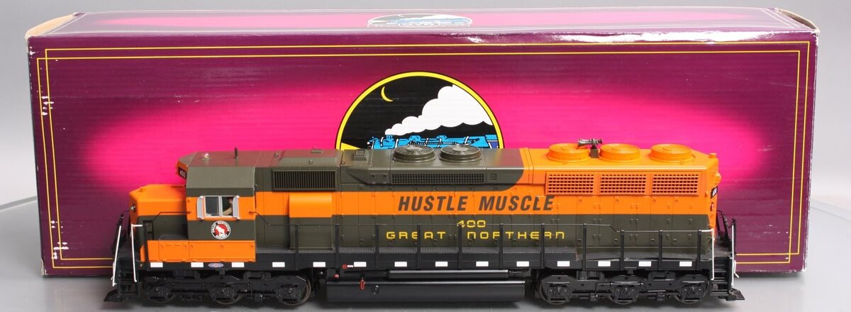 MTH 20-2913-2 GN SD45 High Hood Diesel Engine w/PS 2.0 #400 (Scale Wheels) EX/Box