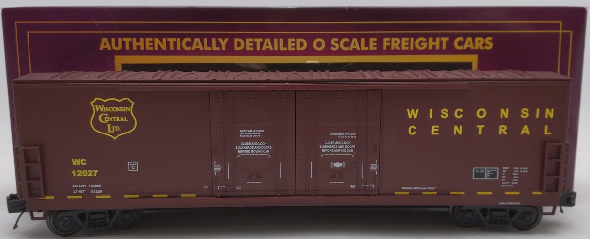 MTH 20-93381 Wisconsin Central 50' Boxcar EX/Box