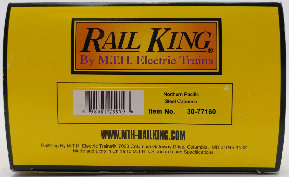 MTH 30-77160 Northern Pacific Steel Caboose LN/Box