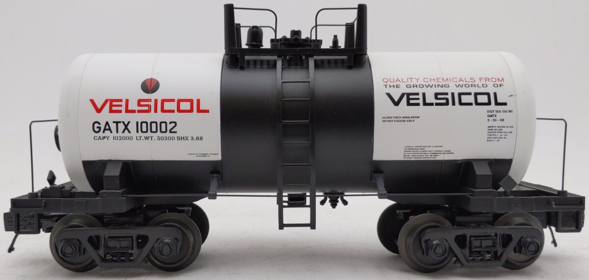 MTH 20-96215 Velsicol 8000 Gallon Tank Car #10002 EX/Box