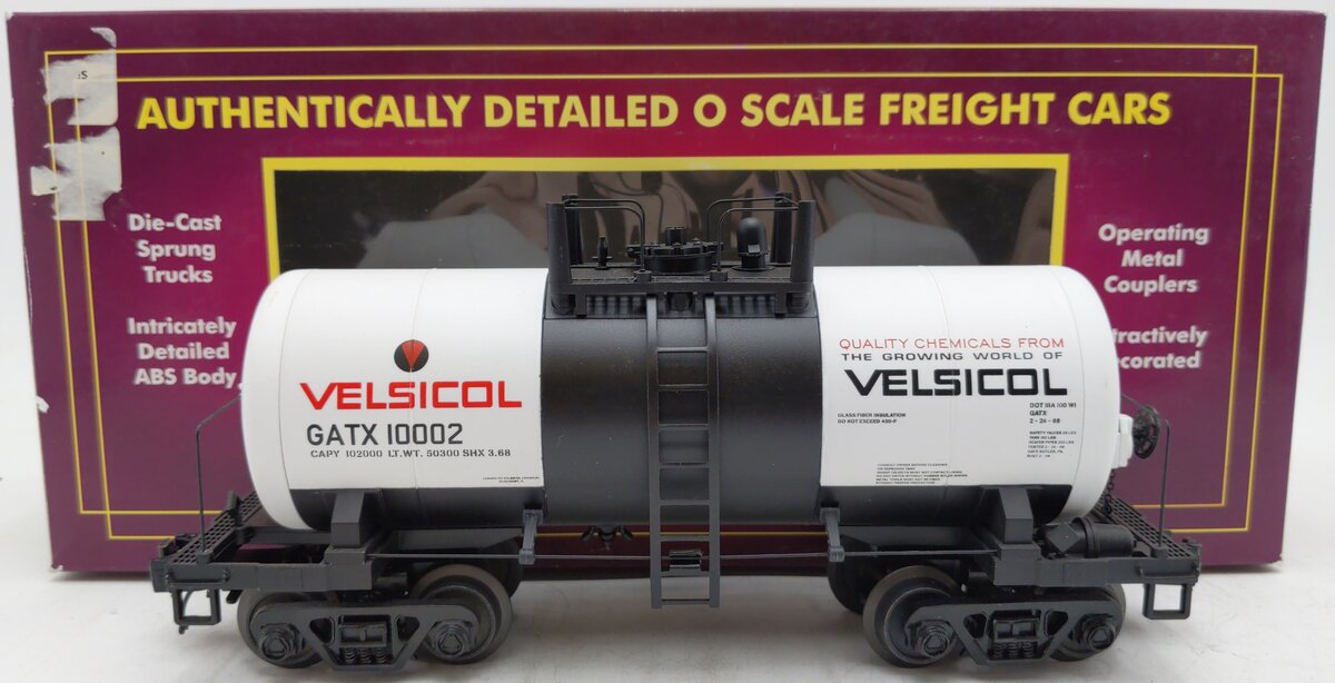 MTH 20-96215 Velsicol 8000 Gallon Tank Car #10002 EX/Box