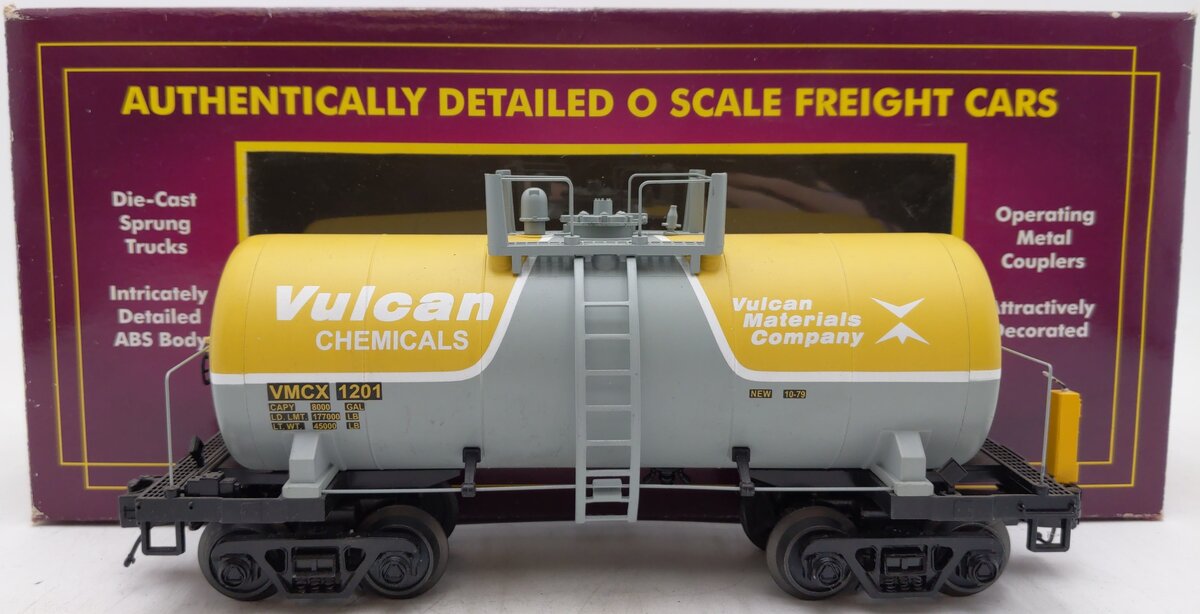 MTH 20-96190 Vulcan 8000 Gallon Tank Car #1201 EX/Box