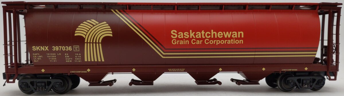 MTH 20-9033F O Saskatchewan 100 Ton Tank Hopper Car #397036 EX/Box
