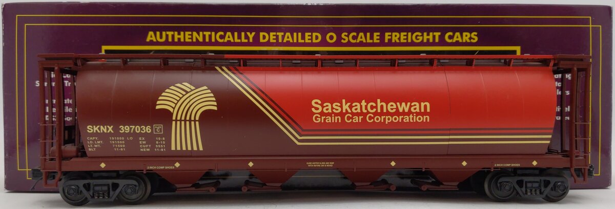 MTH 20-9033F O Saskatchewan 100 Ton Tank Hopper Car #397036 EX/Box
