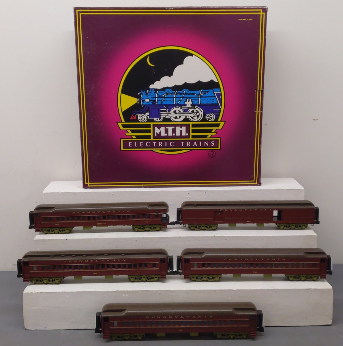 MTH 20-4087 O Pennsylvania 70' Madison Passenger Car Set (Set of 5) LN/Box
