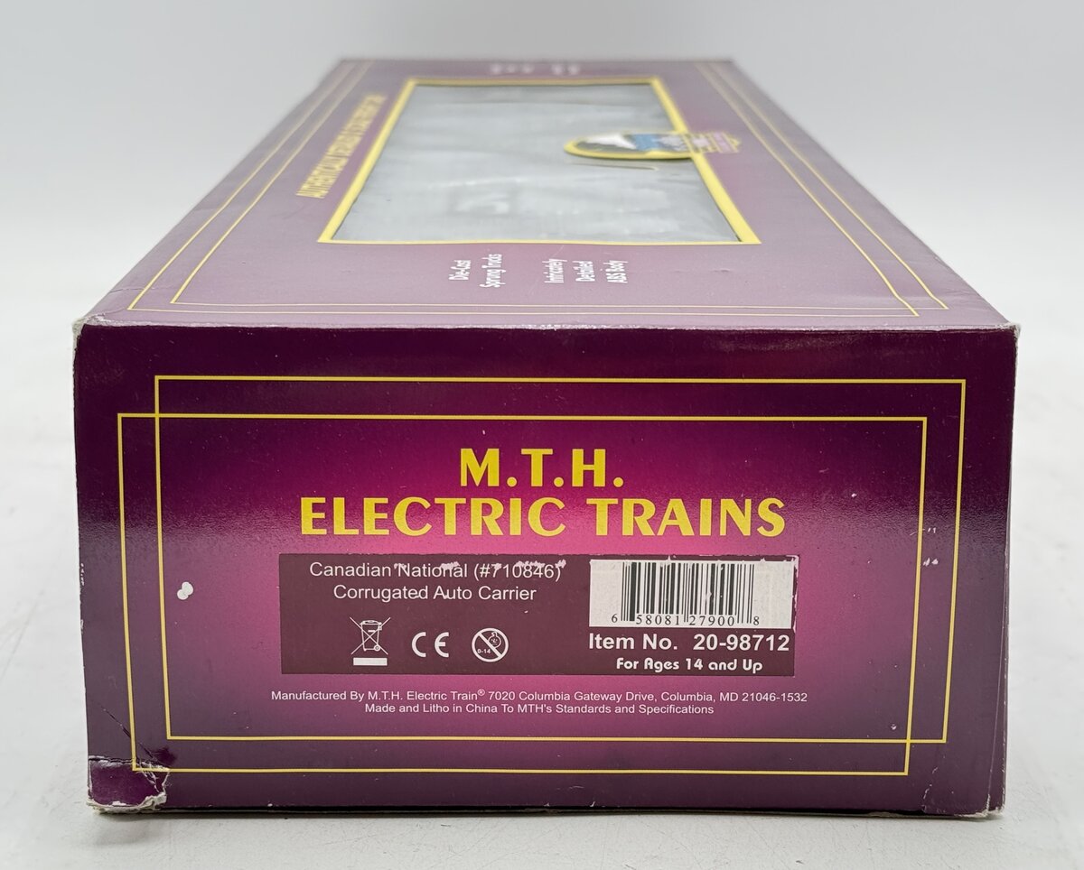 MTH 20-98712 Canadian National Corrugated Auto Carrier #710846 LN/Box
