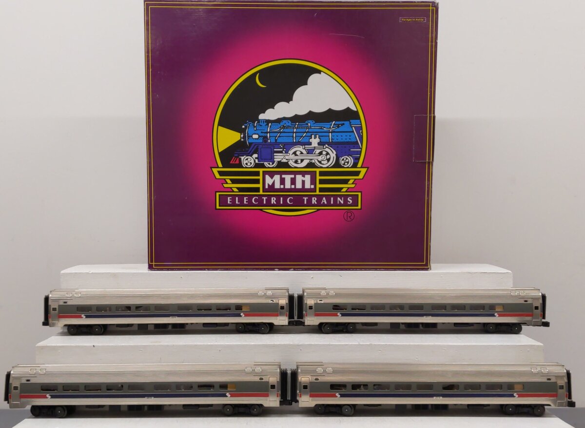 MTH 20-65139 O Septa Premier Amfleet Passenger Car Set (Set of 4) EX/Box
