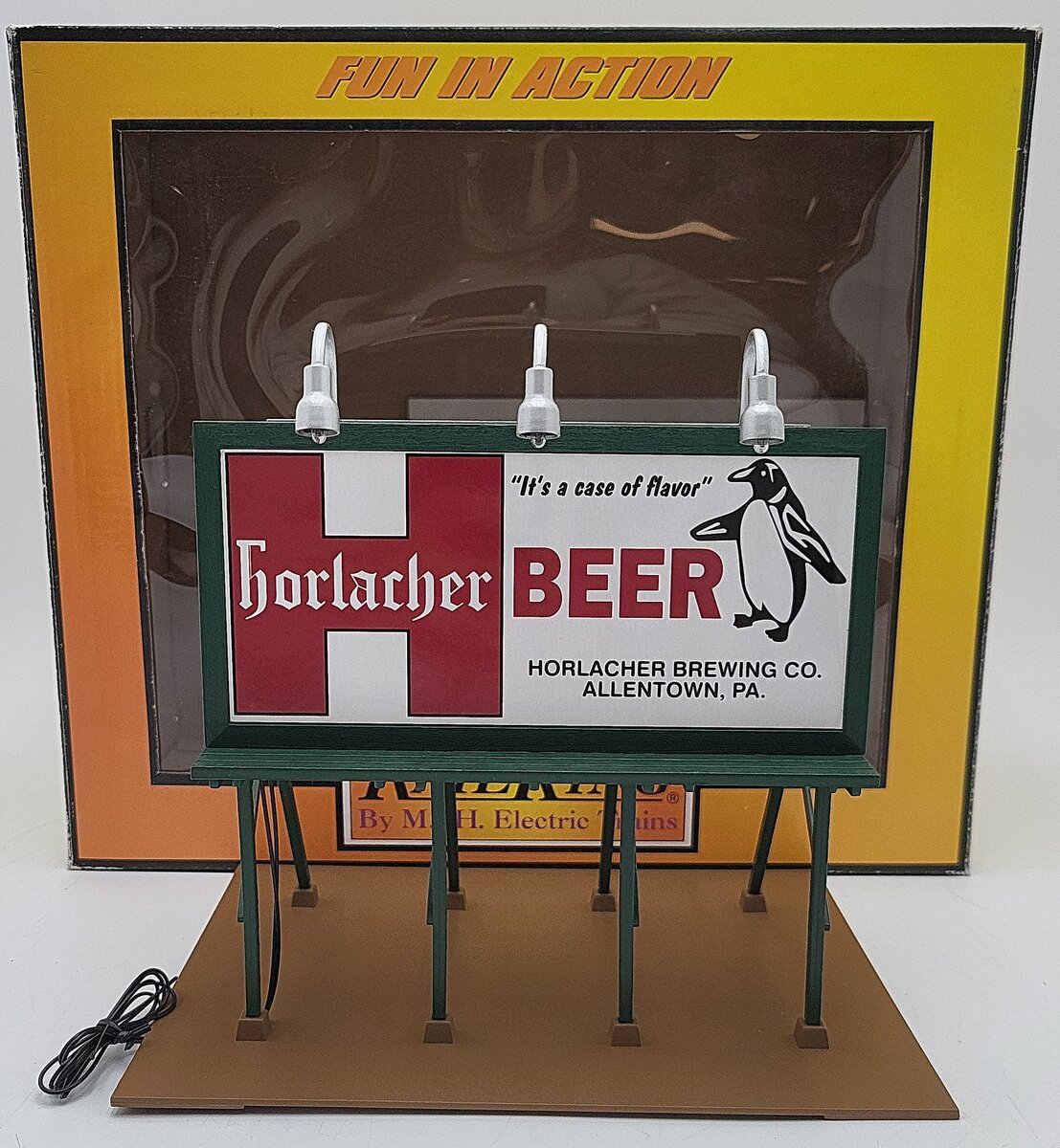 MTH 30-90479 Horlacher's Brewing Company Lighted Billboard LN/Box