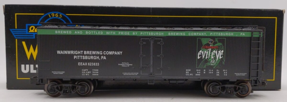 Weaver U3150L O Gauge Evil Eye Ale Woodside Refrigerator Car #623833 (3Rail) EX/Box