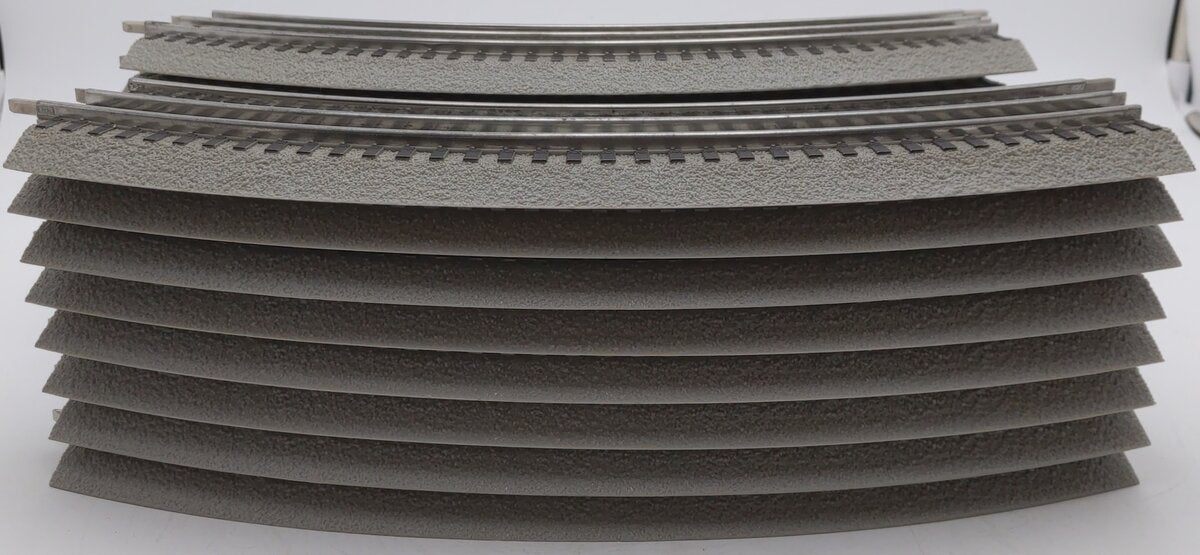 Lionel 6-12015 FasTrack O36 45-Degree Curved Track Sections (16) VG