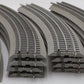 Lionel 6-12015 FasTrack O36 45-Degree Curved Track Sections (16) VG
