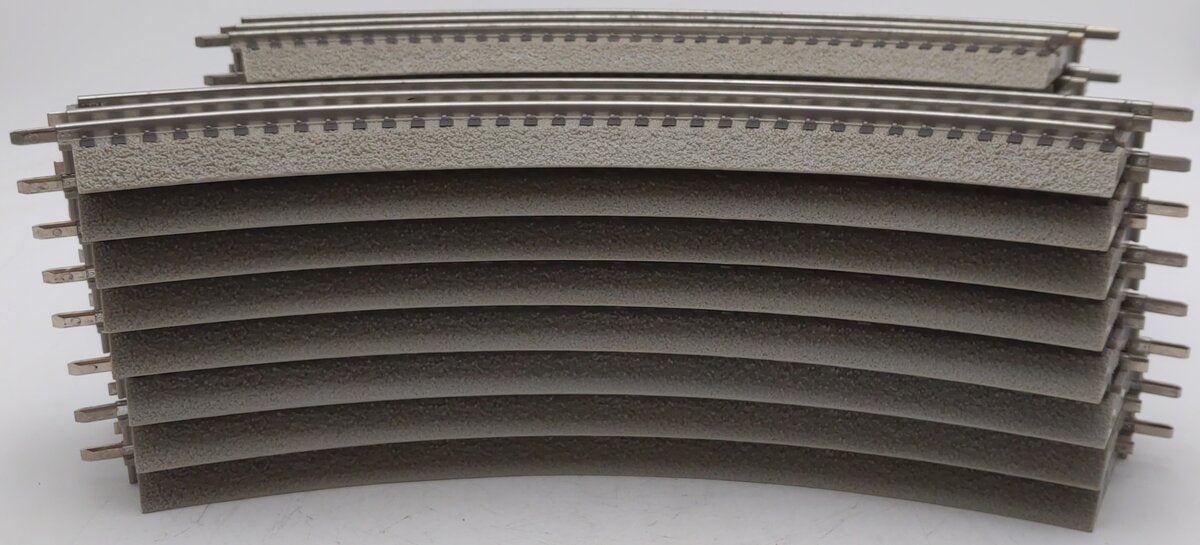 Lionel 6-12015 FasTrack O36 45-Degree Curved Track Sections (16) VG