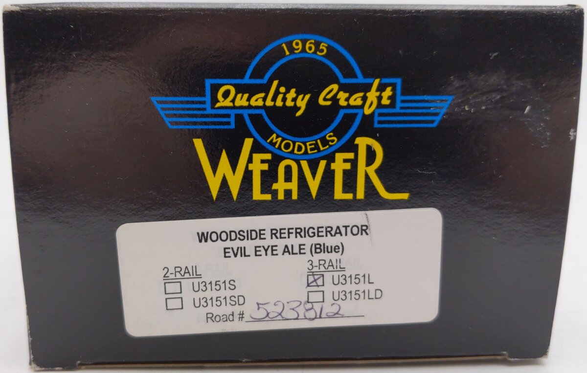Weaver U3151L O Evil Eye Ale Woodsided Reefer #523812 (3-Rail) EX/Box