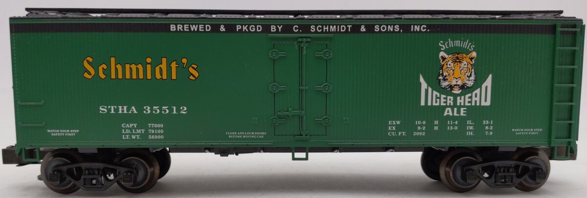 Weaver U3152L O Schmidt's Tiger Head Ale Reefer #35512 (3 Rail) EX/Box