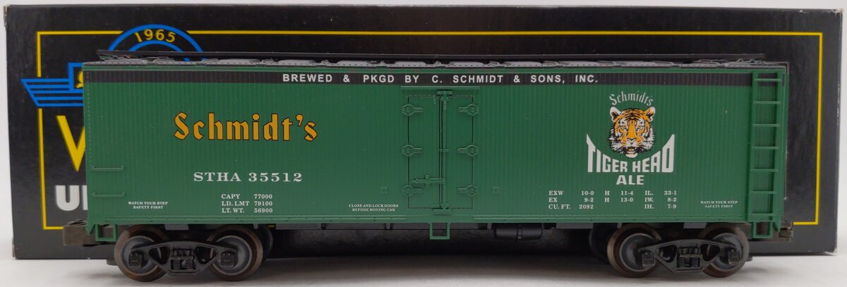 Weaver U3152L O Schmidt's Tiger Head Ale Reefer #35512 (3 Rail) EX/Box