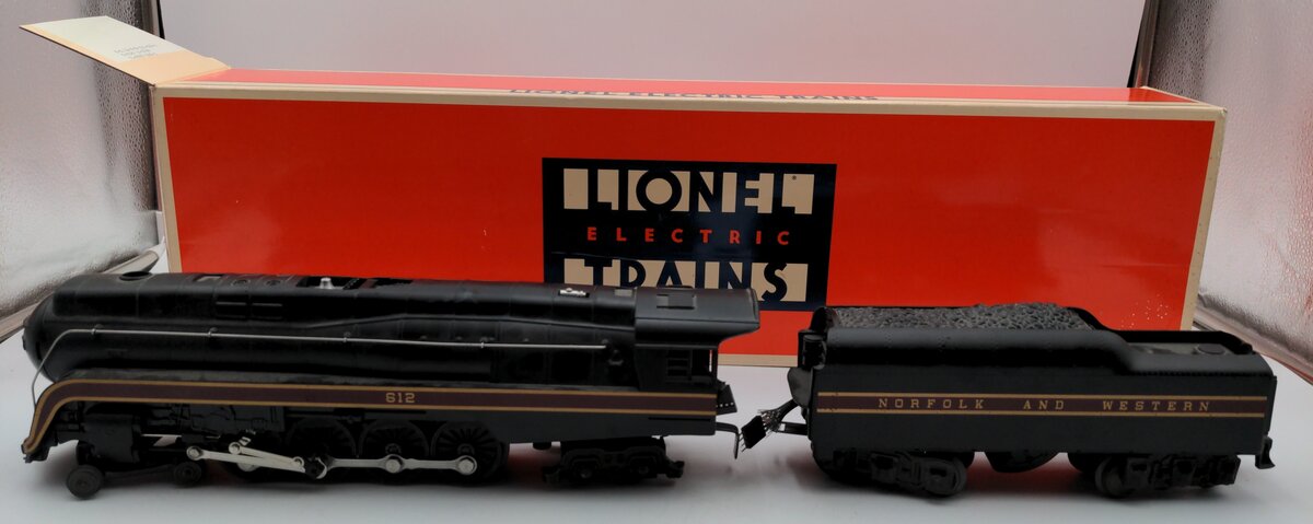 Lionel 6-18040 O Norfolk & Western 4-8-4 J Class Steam Locomotive & Tender #612/Box