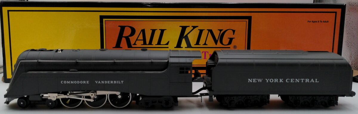 MTH 30-1133-1 O Gauge NYC 4-6-4 Commodore Vanderbilt Steam Engine w/PS1 EX/Box