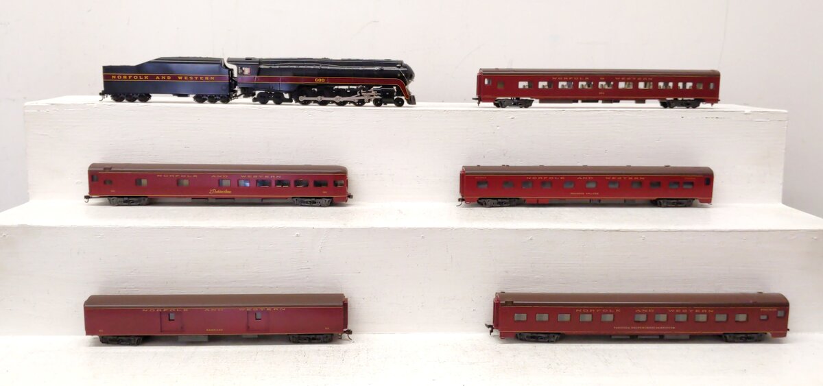 Broadway Limited & Other HO Norfolk & Western Steam Loco & Passenger Cars EX