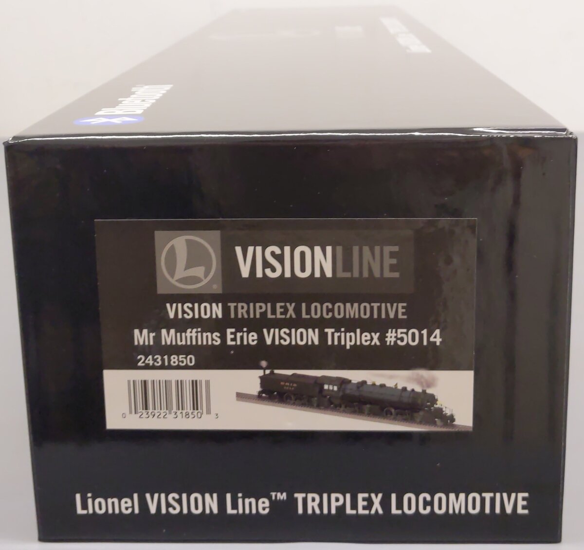 Lionel 2431850 O Gauge VISIONLINE Mr Muffins Erie Triplex Steam Locomotive #5014 LN/Box