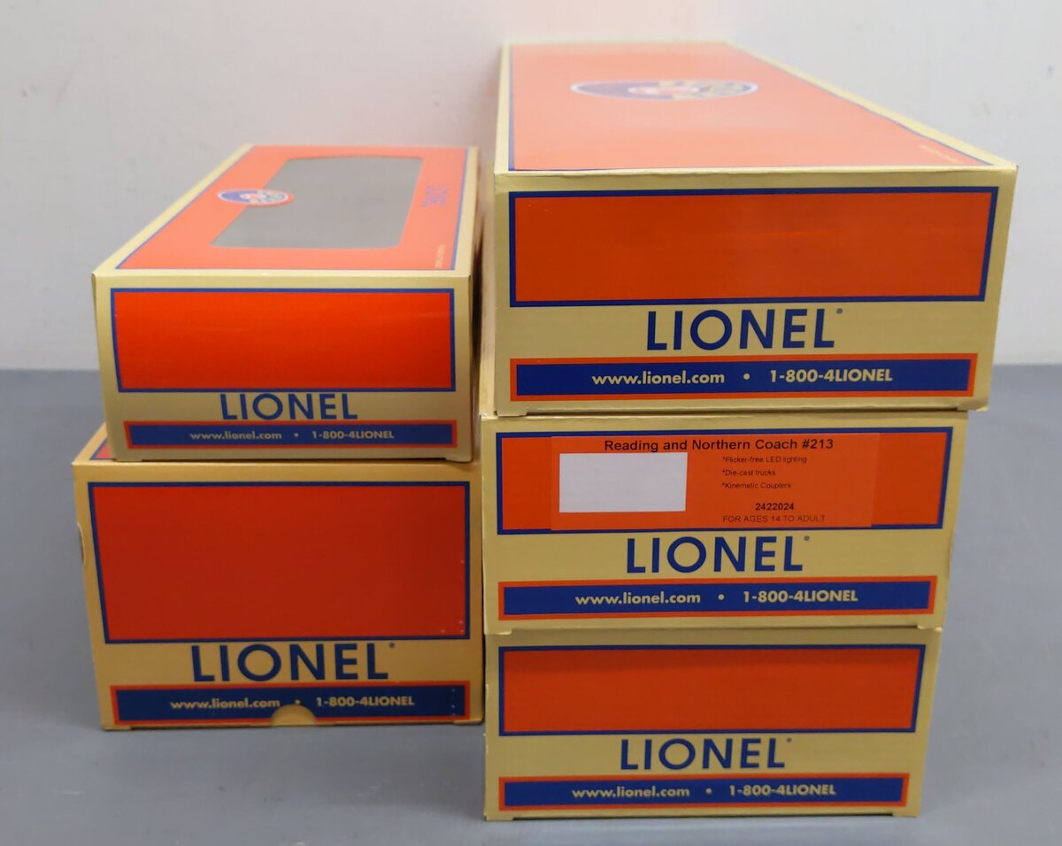 Lionel 2422020 O Lehigh Gorge Scenic Railway Legacy Trains (Set of 5) EX/Box