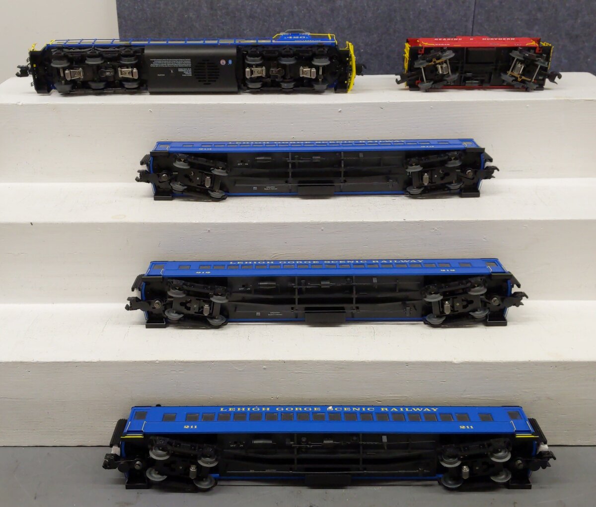 Lionel 2422020 O Lehigh Gorge Scenic Railway Legacy Trains (Set of 5) EX/Box