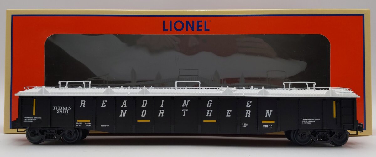 Lionel 2126052 O Reading & Northern PS-5 Covered Gondola with Covers #3810