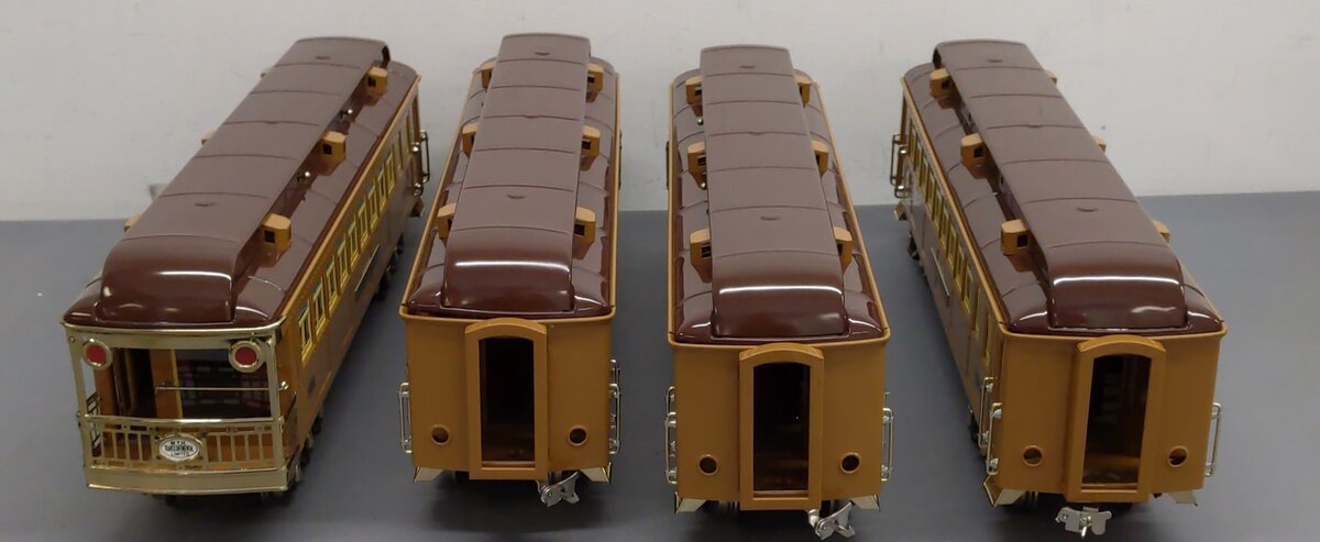 MTH 10-1135 Standard Gauge Tinplate State Car Set (Set of 4) LN/Box