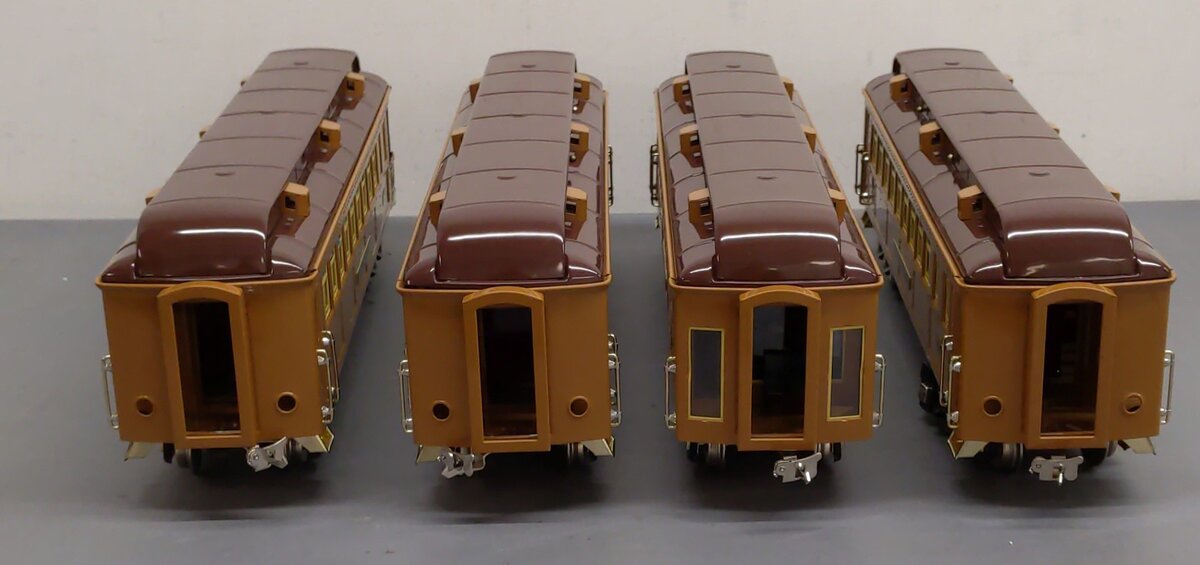 MTH 10-1135 Standard Gauge Tinplate State Car Set (Set of 4) LN/Box