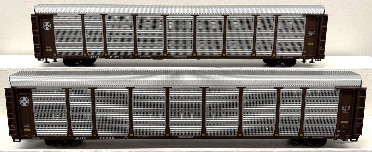 Lionel 6-29333 Santa Fe 89' Bi-level Autorack Cars (Set of 2)