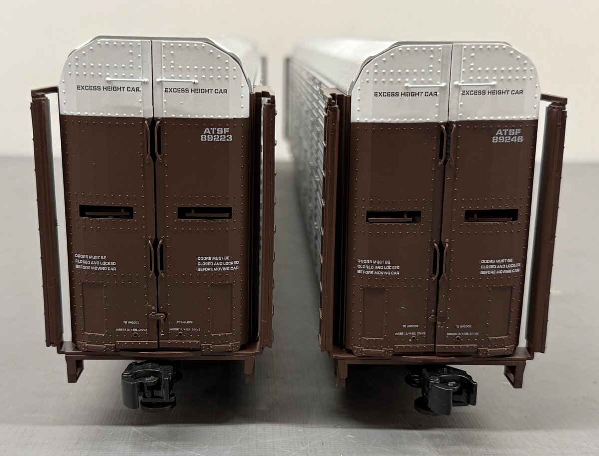 Lionel 6-29333 Santa Fe 89' Bi-level Autorack Cars (Set of 2) LN/Box