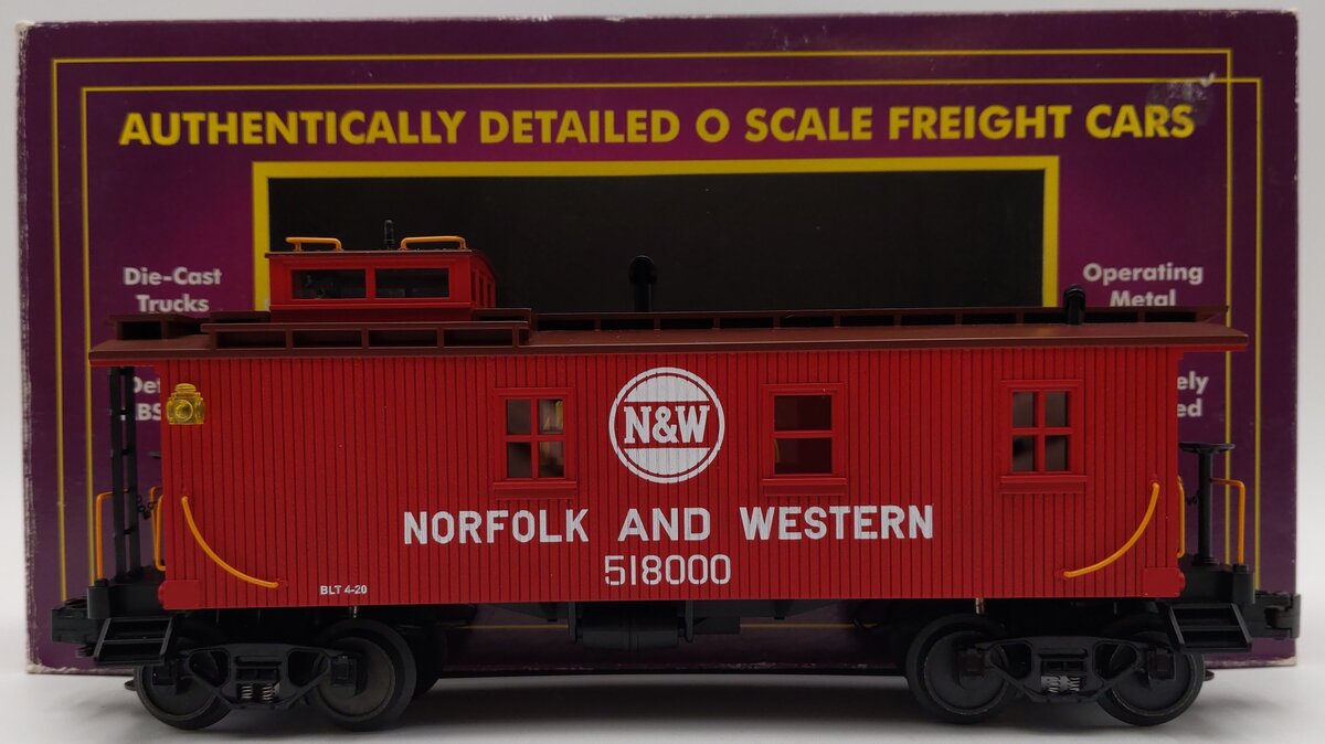 MTH 20-91069 O Scale N&W Woodsided Caboose #518000 LN/Box