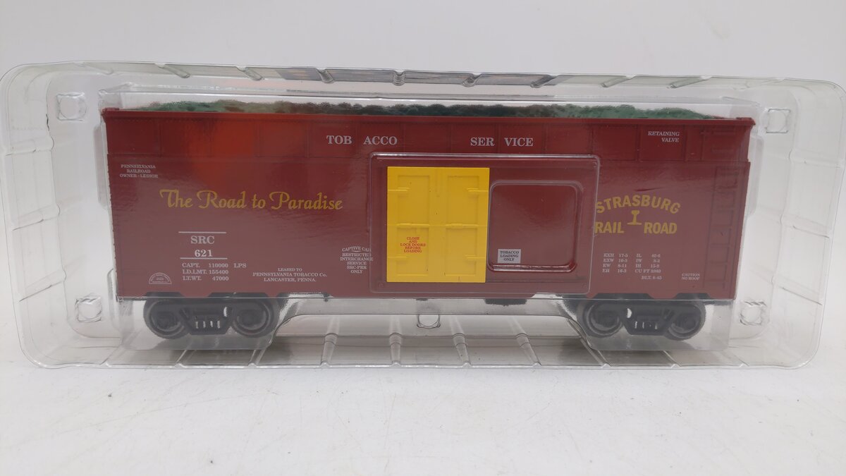 RMT 86499-40 O Gauge Strasburg Railroad 40' Tobacco Car #621 MT/Box