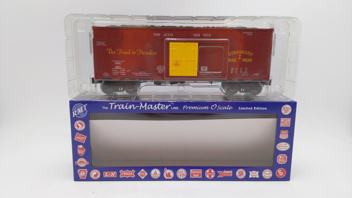 RMT 86499-40 O Gauge Strasburg Railroad 40' Tobacco Car #621 MT/Box