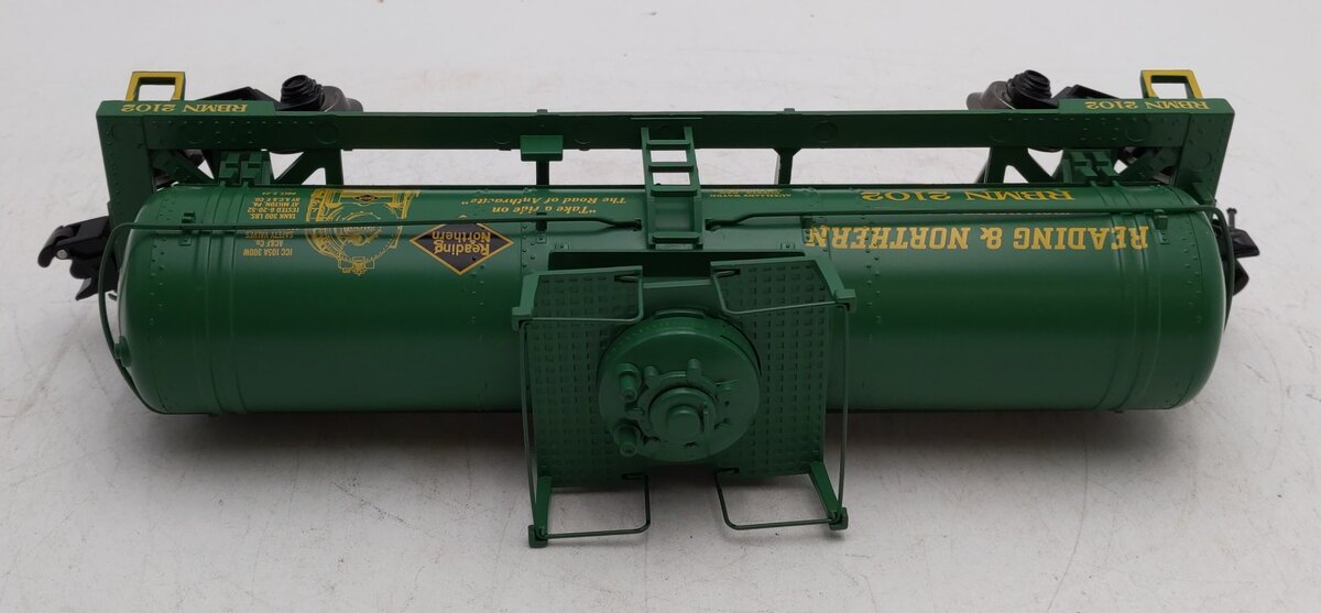 RMT 96812-3 O Reading & Northern Green Single Dome Tank Car #2102
