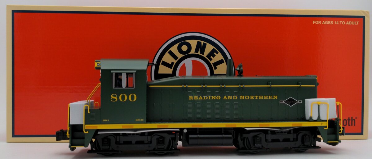 Lionel 2433690 O Reading & Northern Legacy SW8 Diesel Locomotive #800