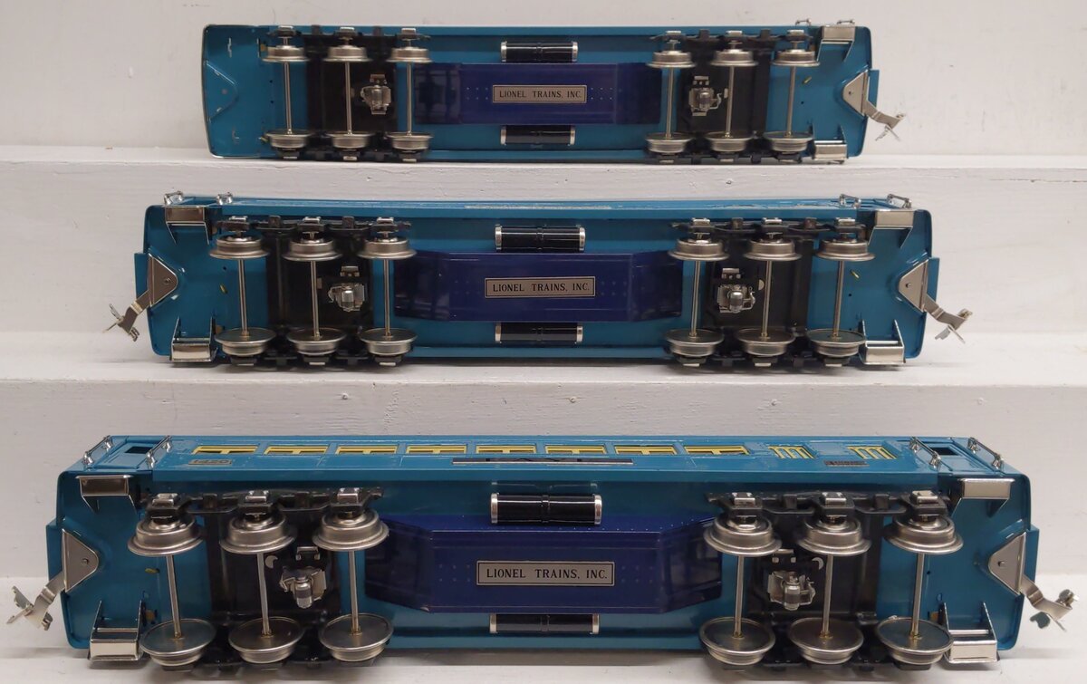 Lionel 6-13408 Standard Gauge Blue Comet Tinplate Passenger 3-Car Set EX/Box