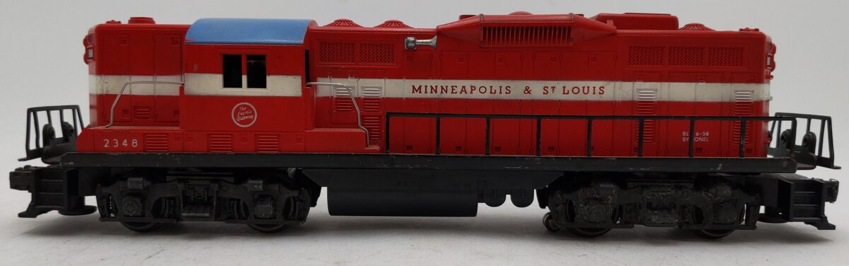 Lionel 2348 Vintage O Minneapolis & St. Louis GP-9 Diesel Locomotive VG